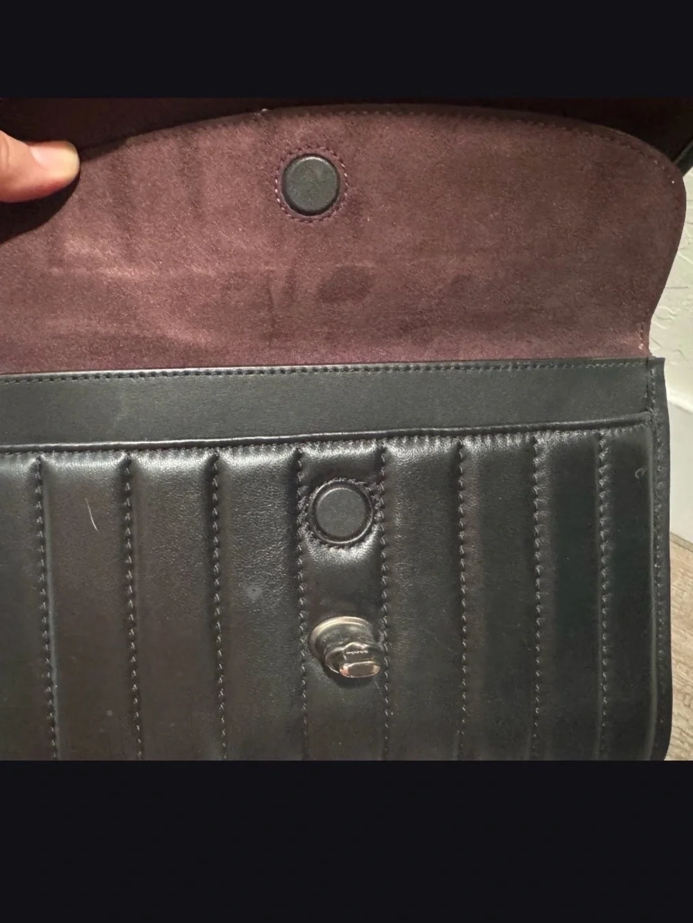 Coach Black Quilted Leather Chain Shoulder Bag